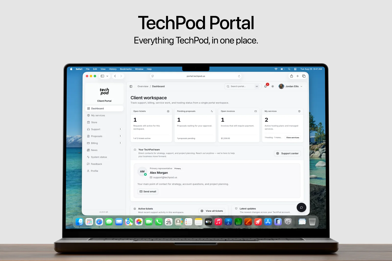 TechPod Portal Dashboard